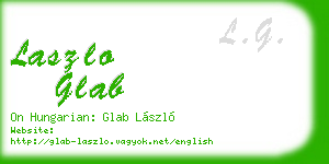 laszlo glab business card