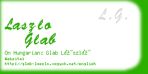 laszlo glab business card